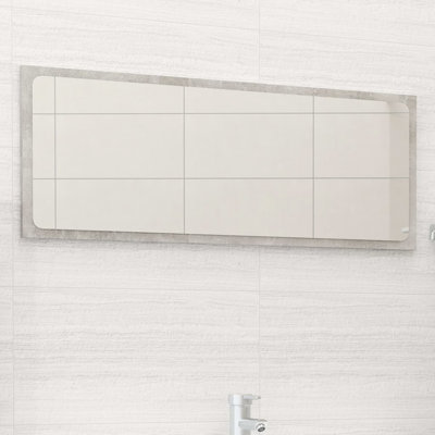 Bathroom Mirror Framed Vanity Mirror Powder Room Mirror Engineered Wood