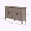 Buffet Farmhouse avec portes de style grange et tablettes réglables