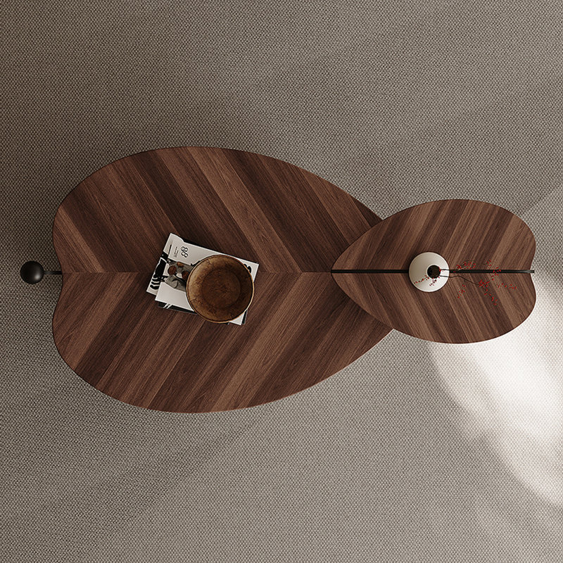 Compact Wood Small Coffee Table