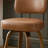 26" Swivel Upholstered Counter Stool with Walnut-Finish Bentwood Frame-114223069-124652506