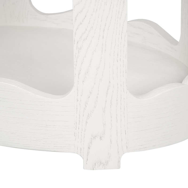 Scarlett 1-Drawer End Table, Glazed Whisper White
