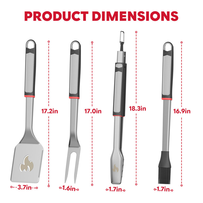 Ensemble d'outils pour barbecue FEASTO