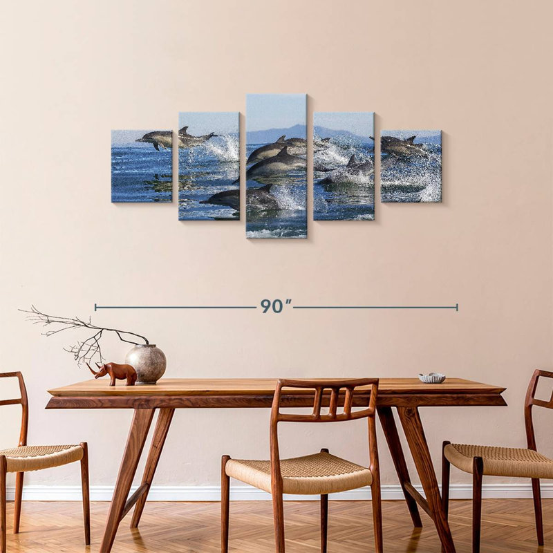 Dolphin Pod, 36" H x 80" W