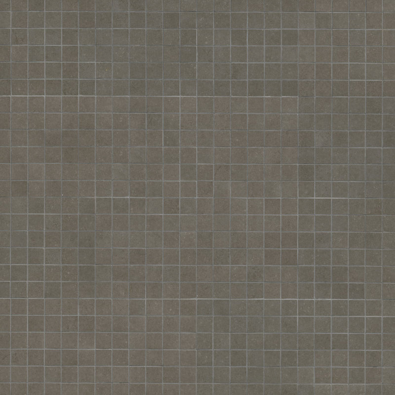 Carreau de mosaïque de plancher et de mur en porcelaine mate 12 po x 12 po Betonica, Acier