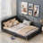 Upholstered Daybed With Headboard And Armrest-185793054-185793055