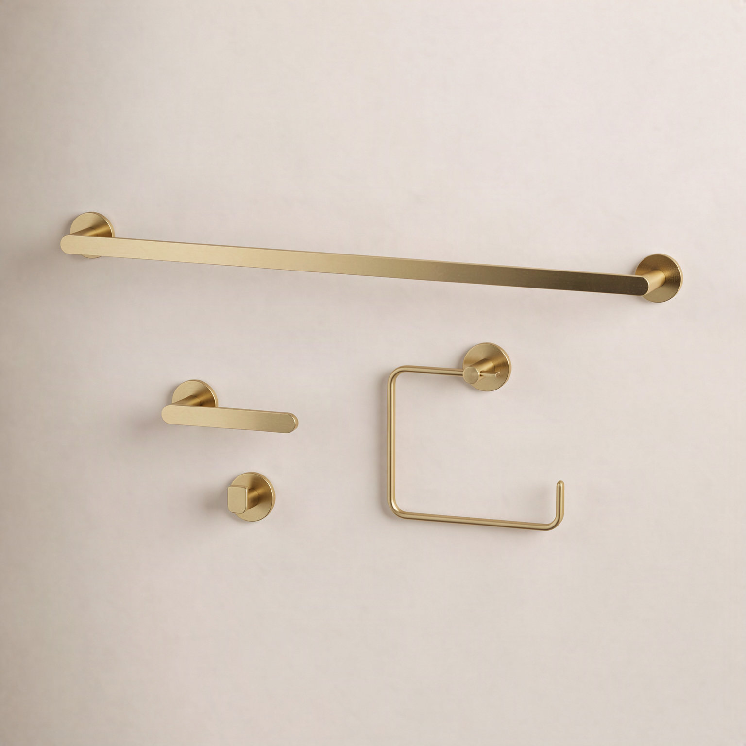 Arden 4-Piece Bathroom Hardware Set, Gold