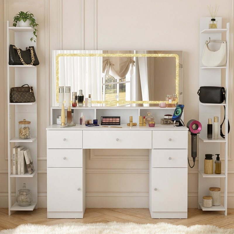 Coiffeuse Modern Chic avec éclairage réglable