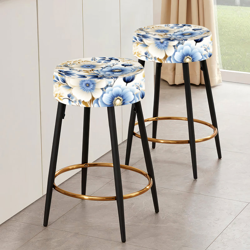 Ensemble de 2 tabourets de bar Classic Blue Harmony