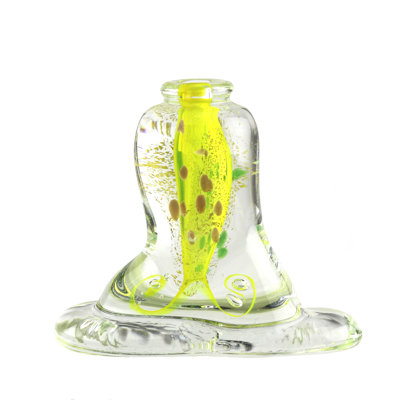 Strasbourg European Art Glass Vase Yellow