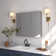 30'' W x 26'' H Surface Frameless Medicine Cabinet with Mirror and 2 Adjustable Shelves