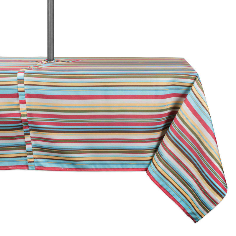 Dominik Striped Tablecloth, 84" L x 60" W