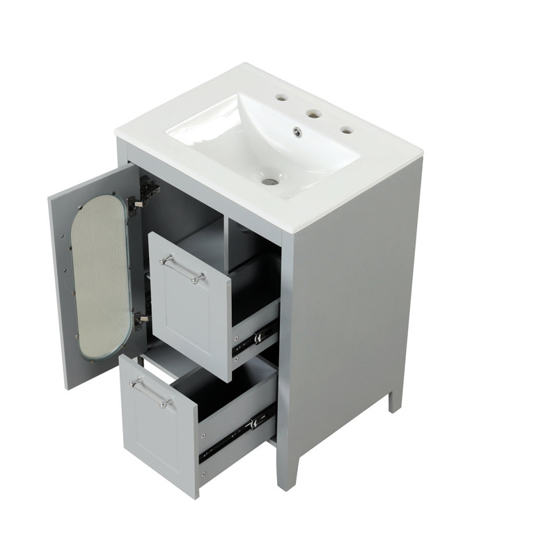 Riloh 24'' Single Bathroom Vanity with Top