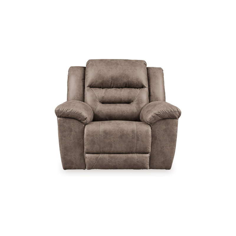 Fauteuil inclinable Jarnigan, Similicuir taupe
