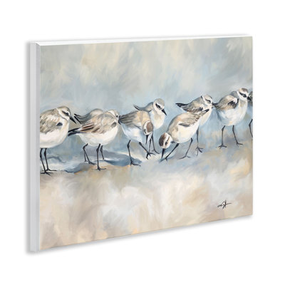 Plaque murale «Sandpiper Birds Mirage» par Ramona Murdock