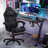 PU Leather Adjustable Gaming Chair, Ergonomic Desk Computer Chair with Headrest, Footrest and Lumbar Support-63540152