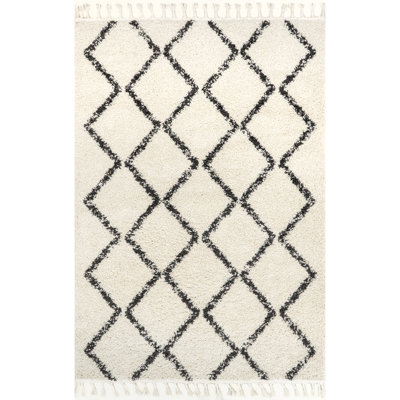 Tapis beige / noir Laudalino