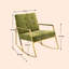 Fauteuil en velours capitonné 25,2 po Jerrimiah-1730639854