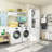 78.7" Tall Laundry Cabinet with 2 Tilt-Out Hampers, 7 Shelves and Adjustable Storage for Bathroom & Laundry Room-2045175890