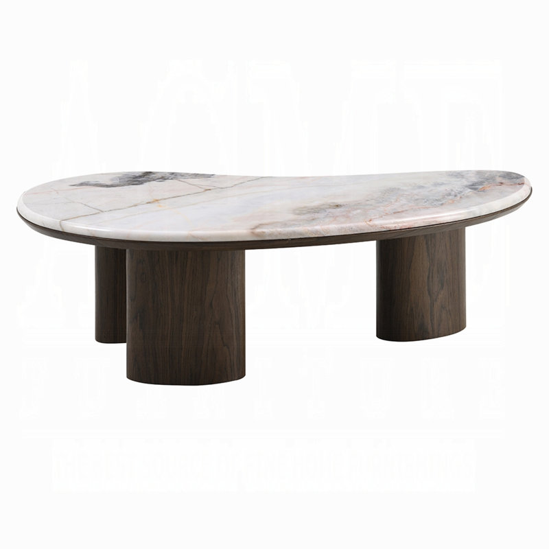 Table basse Hanale avec marbre naturel