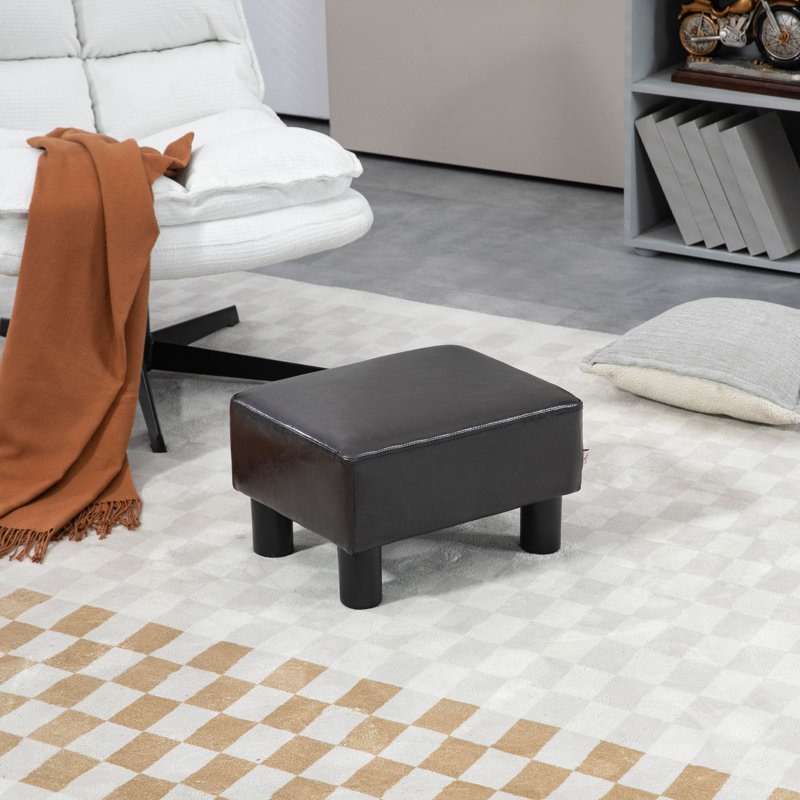 40cm Wide Solid Colour Footstool Ottoman
