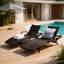 Chaise longue d'extérieur en osier-1112176276