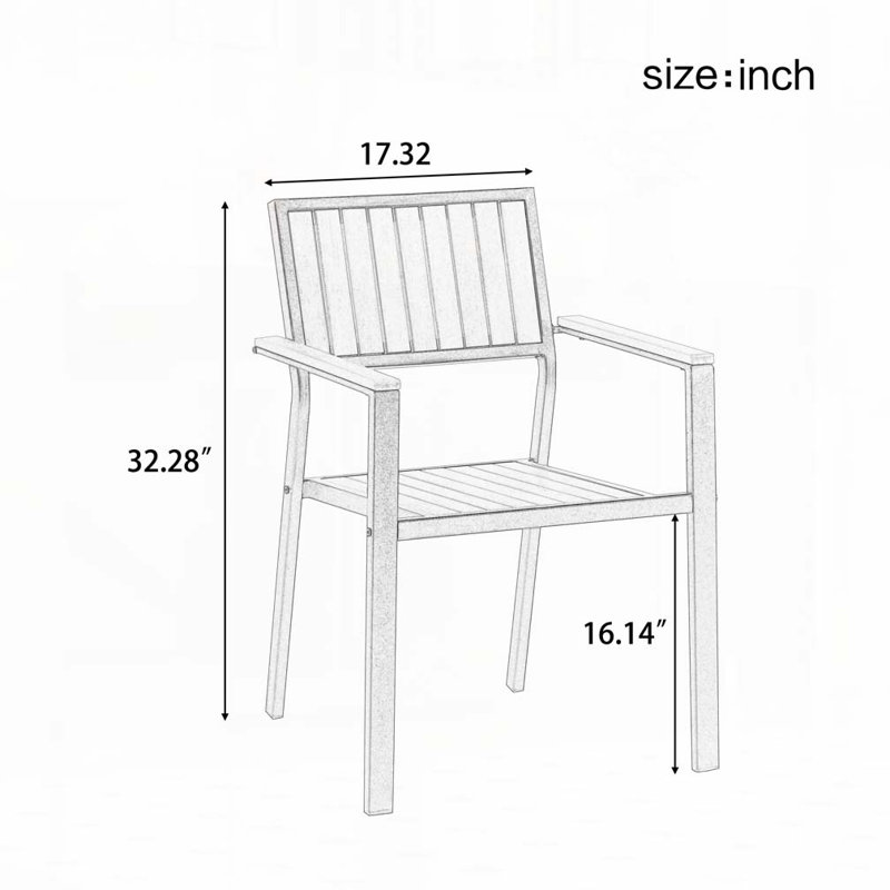Outdoor Experience Outdoor Dining Set, Black