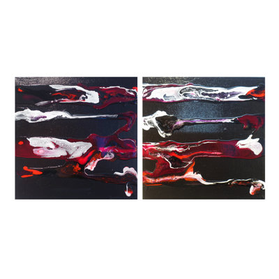 'Cherry Cola' - Wrapped Canvas Painting Print