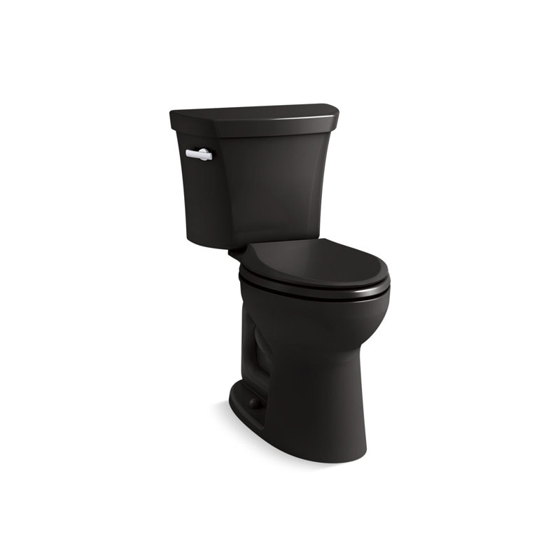 Highlinetwo-Piece Elongated Toilet, 1.0 Gpf, Matte Black