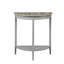 Console en chêne naturel Justino et finition grise-1474522304