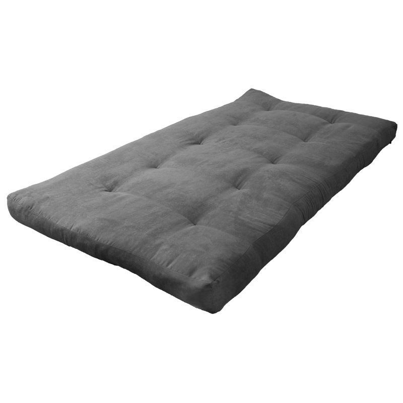 Matelas de futon en mousse Abe, 8", Double, Gris