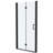 36 - Inch Wide X 72 High Fold Shower Door In Matte Black, Featuring Tempered Glass, Bi Function, Resistance To , Stainless Steel Frame, Reversible Hinges, 180° Rotation For Space Efficiency,