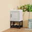 Meuble-lavabo de 20 po avec lavabo en céramique, armoire autoportante avec robinet et rangement-780326700