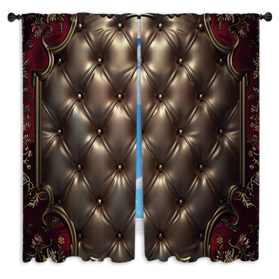 Upholstery texture Window Curtains  Furniture Comfortable luxury Drapes - 2 Panels