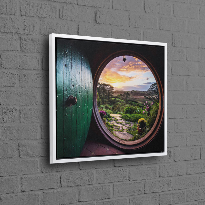 3D Dream Landscape Canvas Wall Hanging Perfect for Personalized Baby Gift Featuring Nature and Village Views
