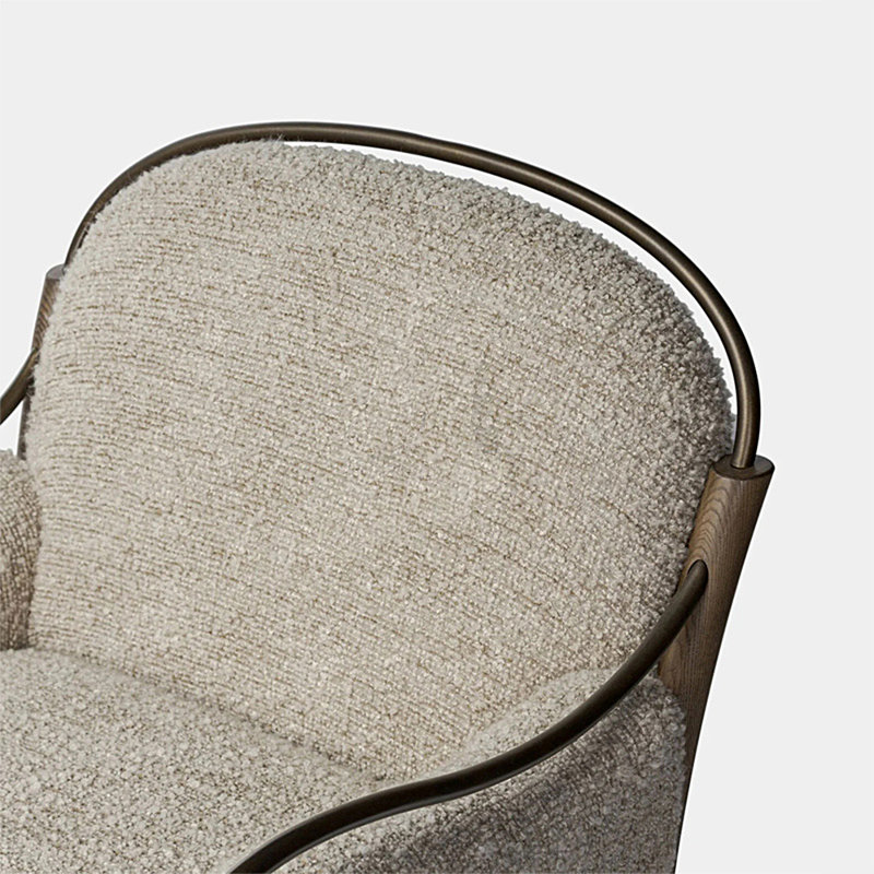 Chaise longue élégante et rétro