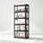 Modern Home Office 68" 5-Tier Transparent Display Cabinet Acrylic Flip Door Curio Cabinet Floor-Standing Showcase Bookshelf For Living Room Bedroom-109080844