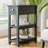 24'' Tall End Table, Narrow Side Table with Drawer and Shelves for Small Space-788587464
