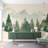 Soft Forest Mountains Wallpaper Mural-866876644