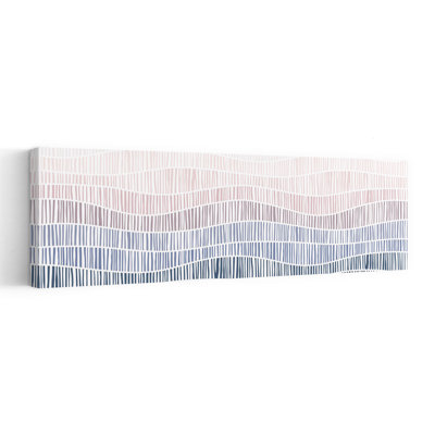 Gentle Gradient Waves Abstract Colorful Minimalist Wall Art