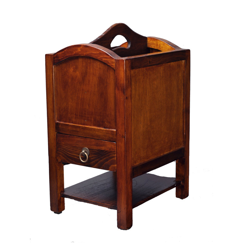 Porte-revues avec tiroir, Distressed Natural