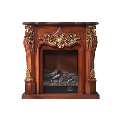 Solid Wood Electric Fireplace