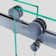 Luna 56'' - 58'' W x 74'' H Bypass Frameless Shower Door with Clear Glass
