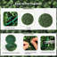 2 Pcs 16” Artificial Plant Topiary Ball, Pre-Lit Artificial Topiary Plant With 8 Mode, 30 LED Lights