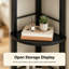 Corner Shelf Unit with Metal Frame-137746489