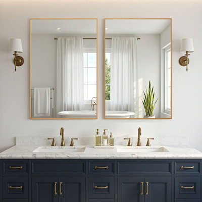 Miroir mural en métal incassable H 36 po x l 24 po Eppinger