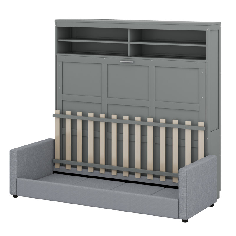 Murphy Bed Wall Bed With Sofa, Grey