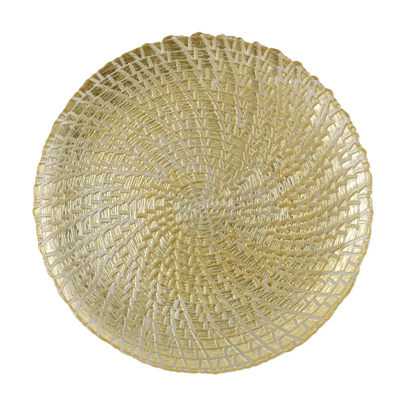 Rufolo Glass Geometric Charger