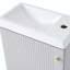 Meuble-lavabo simple 15,94 po avec plateau en céramique Aarvik-153668863