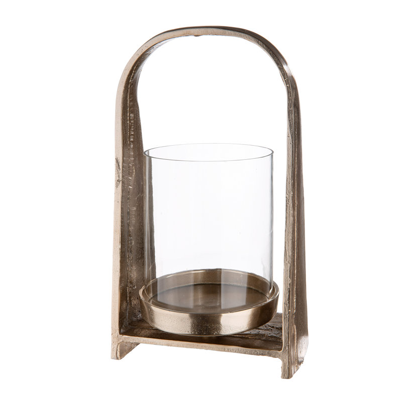 Nostro Glass Tabletop Hurricane, 32cm H x 29cm W x 19cm D