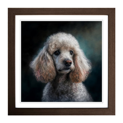Poodle Digital 1 Piece Single Picture Frame Wall Art